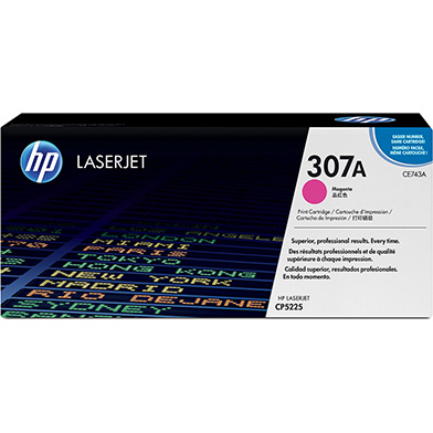HP CNHPCE743A 307A Magenta Toner Cartridge (7,300 Pages)